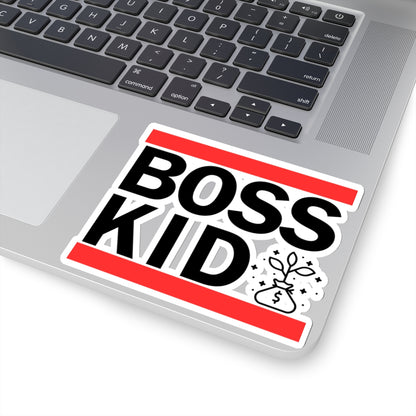 Boss Kid (Black Design) - Kiss-Cut Stickers