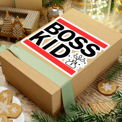 Boss Kid (Black Design) - Kiss-Cut Stickers