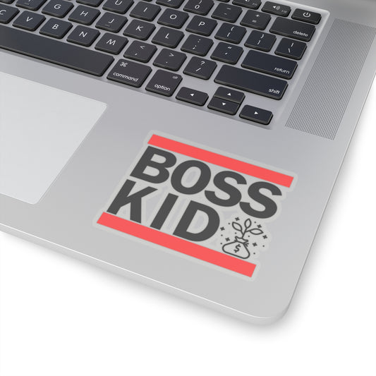 Boss Kid (Black Design) - Kiss-Cut Stickers