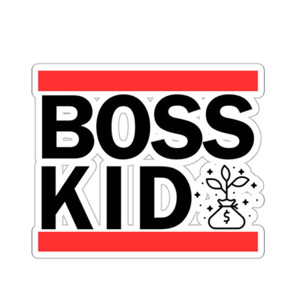 Boss Kid (Black Design) - Kiss-Cut Stickers