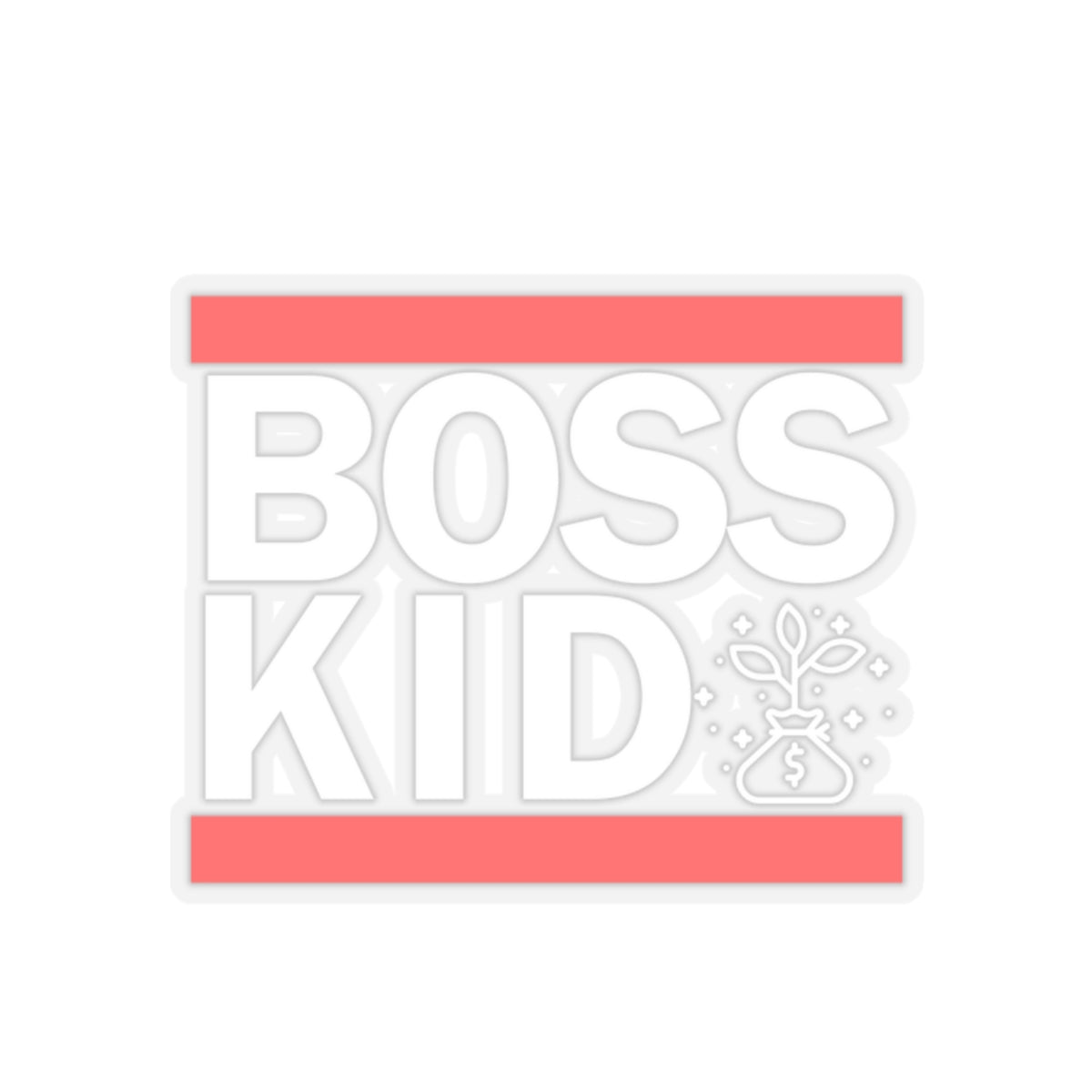 Boss Kid (White Design) - Kiss-Cut Stickers