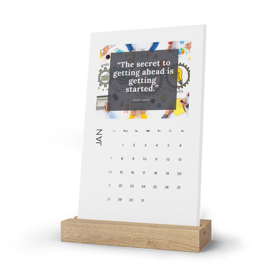 Boss Kid Motivational Vertical Desk Calendar (2024)