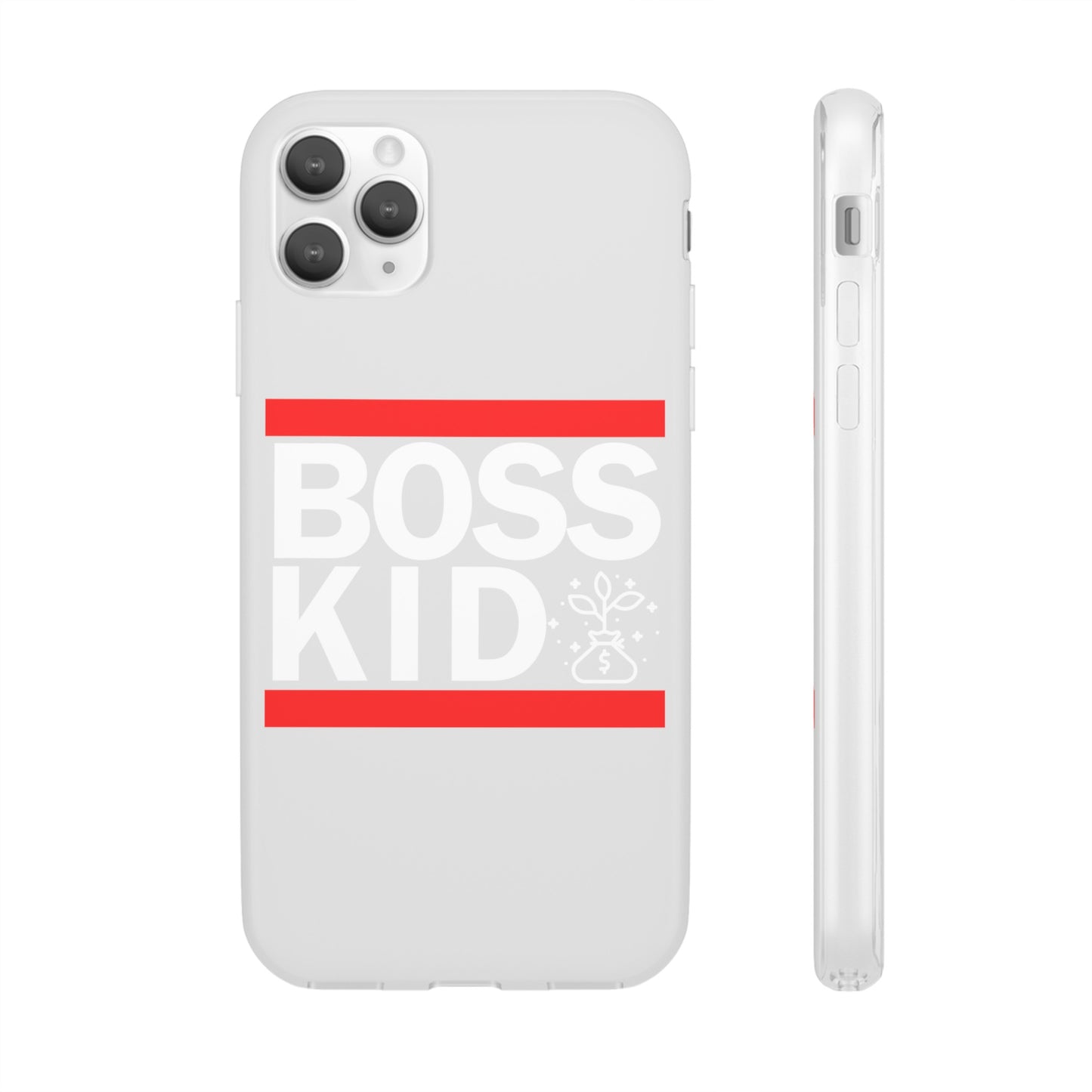 Boss Kid Flexi Cases - White Design