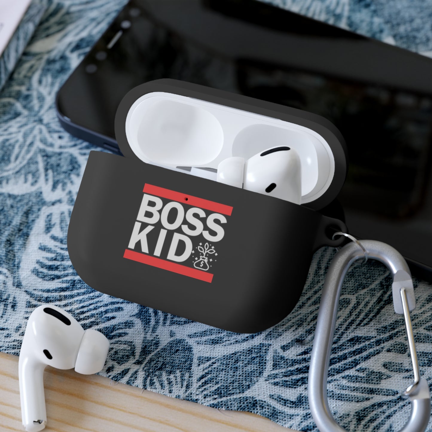 Boss Kid AirPods and AirPods Pro Case Cover - White Design