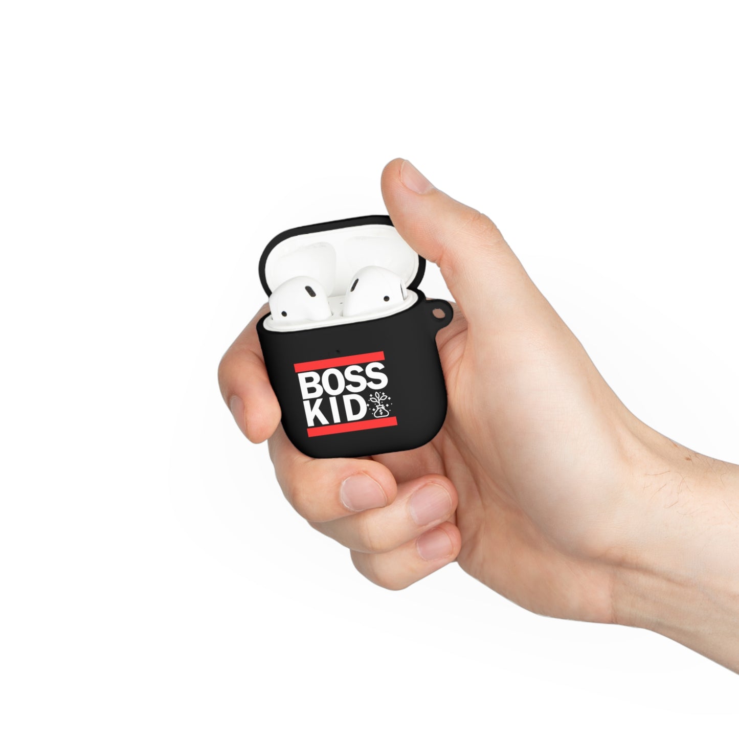 Boss Kid AirPods and AirPods Pro Case Cover - White Design