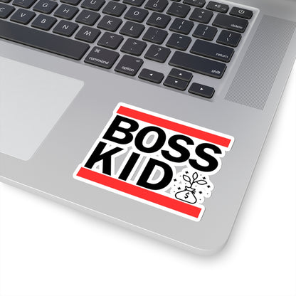 Boss Kid (Black Design) - Kiss-Cut Stickers