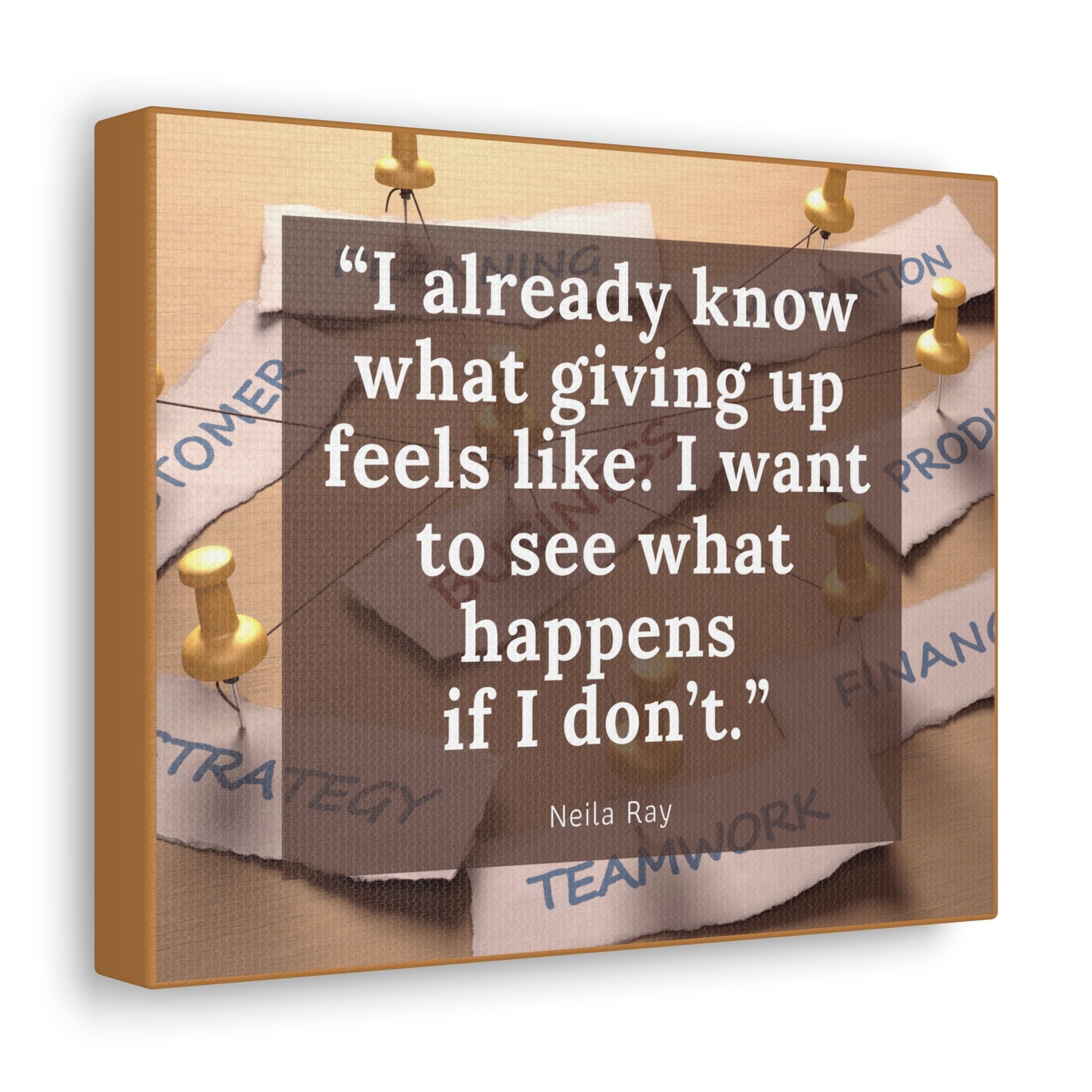 Don't Give Up - Canvas Gallery Wraps