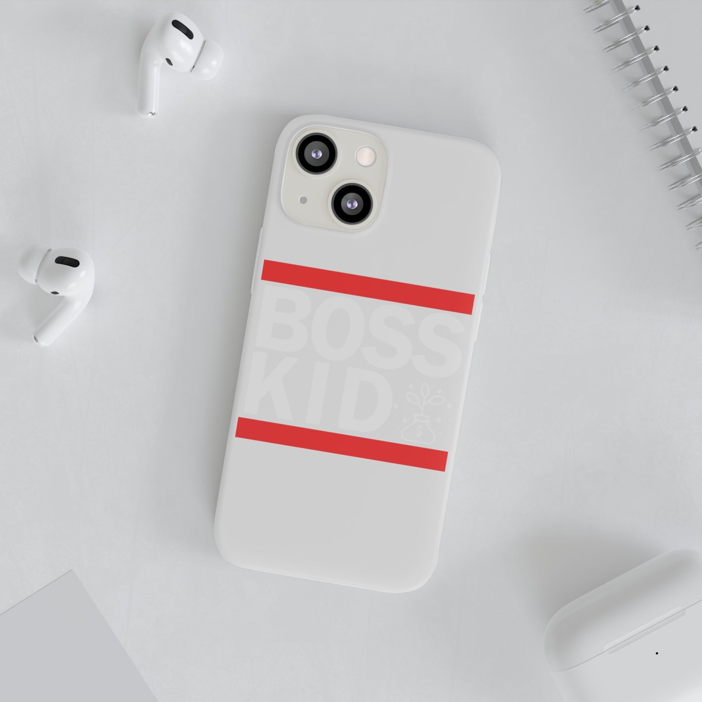 Boss Kid Flexi Cases - White Design