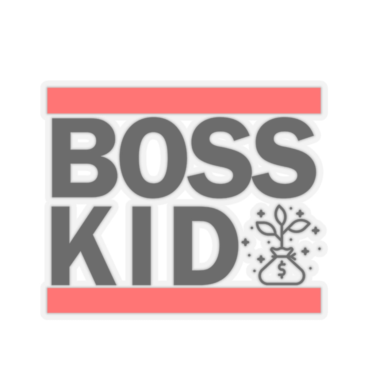 Boss Kid (Black Design) - Kiss-Cut Stickers